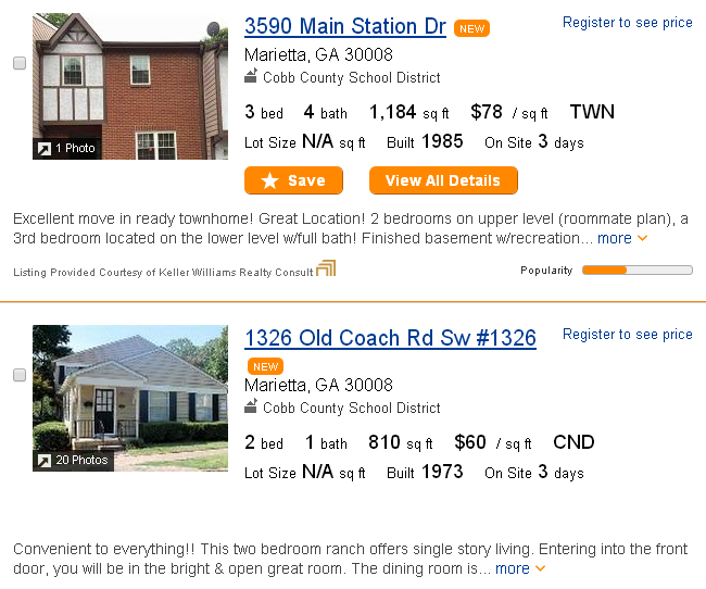 Cobb County homes